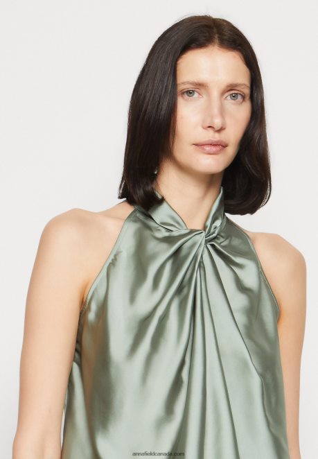 Anna Field Women Top Light Green H42J4Z390