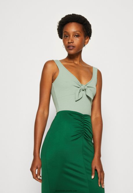 Anna Field Women Top Light Green H42J4Z409