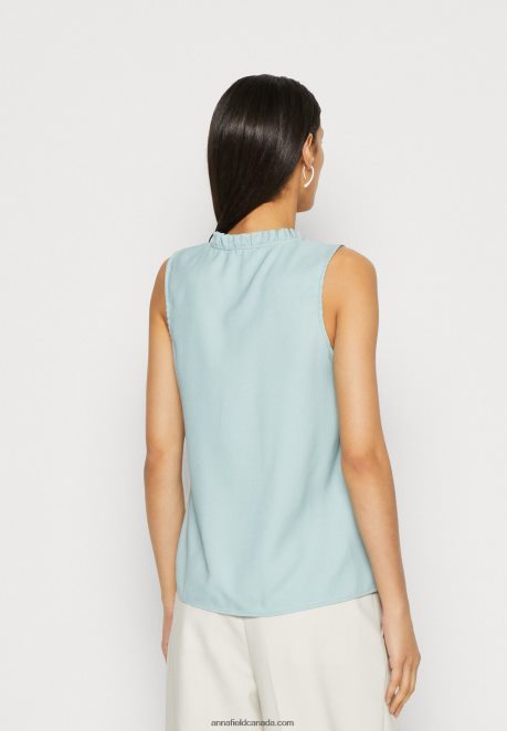 Anna Field Women Top Light Green H42J4Z420
