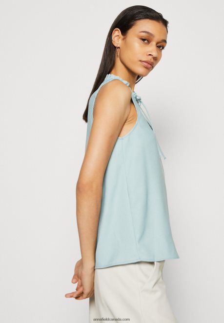 Anna Field Women Top Light Green H42J4Z420