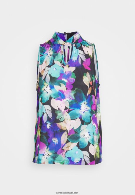 Anna Field Women Top Nblue/Purple H42J4Z505