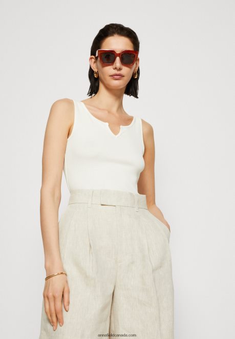 Anna Field Women Top Off-White H42J4Z470