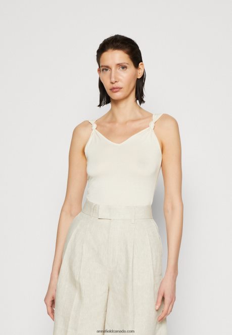 Anna Field Women Top Off-White H42J4Z493