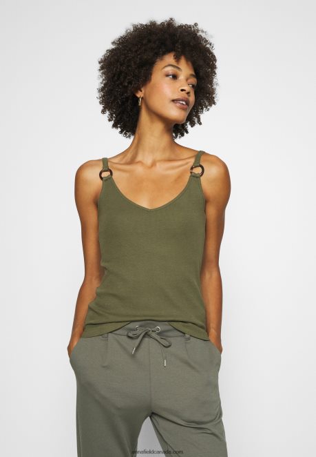 Anna Field Women Top Olive Night H42J4Z381