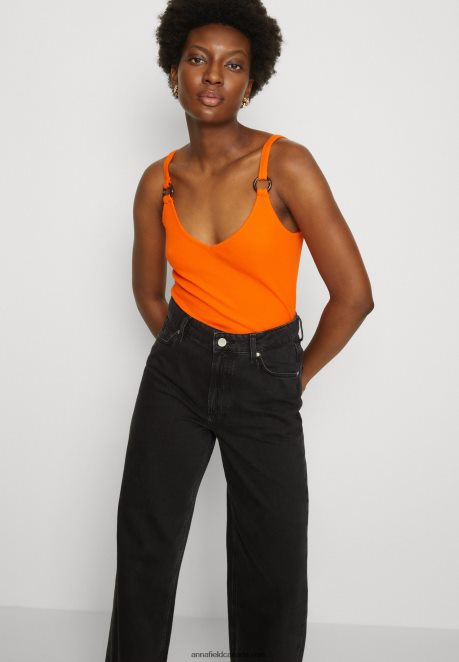 Anna Field Women Top Orange H42J4Z455