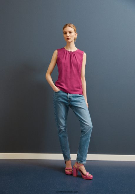 Anna Field Women Top Pink H42J4Z413