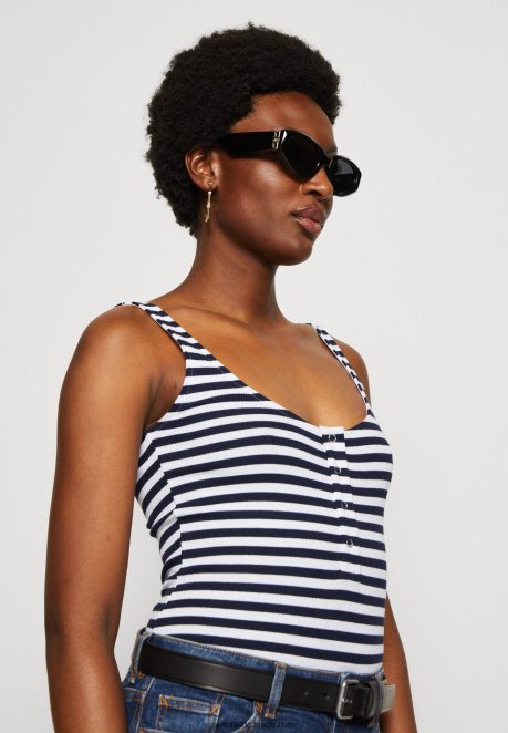 Anna Field Women Top White/Blue H42J4Z467
