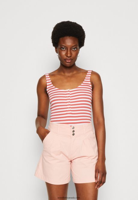 Anna Field Women Top White/Red H42J4Z418