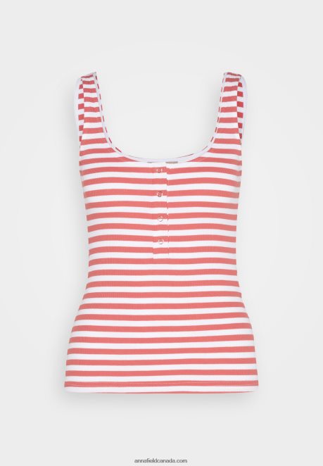 Anna Field Women Top White/Red H42J4Z418