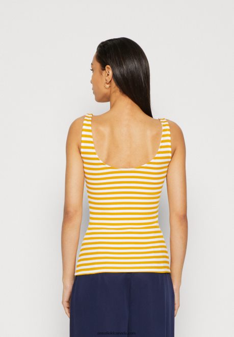 Anna Field Women Top White/Yellow H42J4Z419