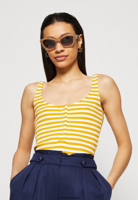Anna Field Women Top White/Yellow H42J4Z419