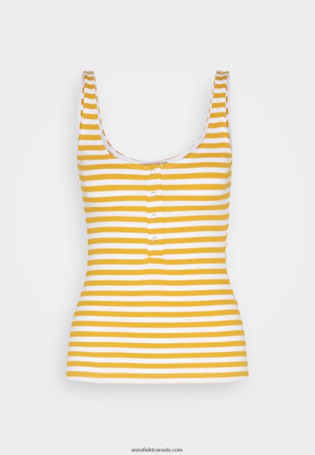 Anna Field Women Top White/Yellow H42J4Z419