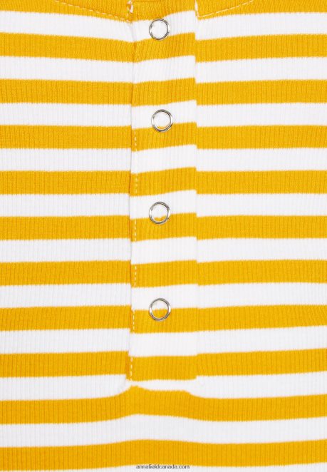 Anna Field Women Top White/Yellow H42J4Z419