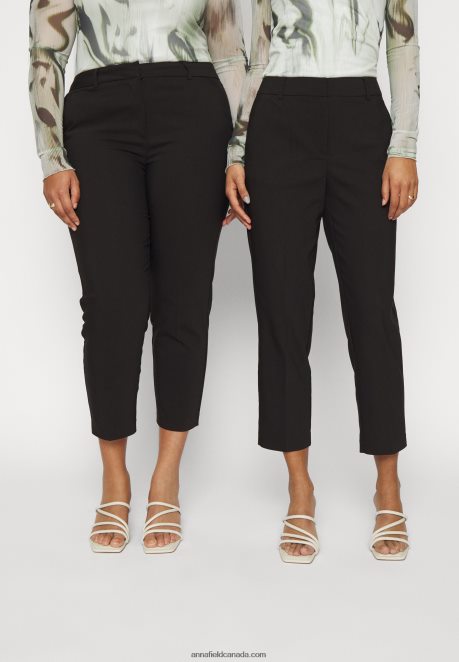 Anna Field Women Chinos Black H42J4Z597