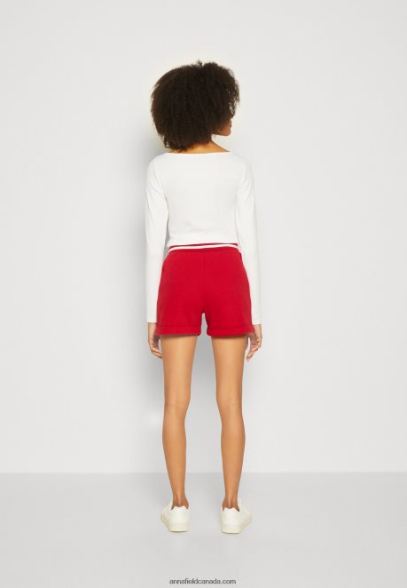 Anna Field Women Shorts Dark Red H42J4Z662