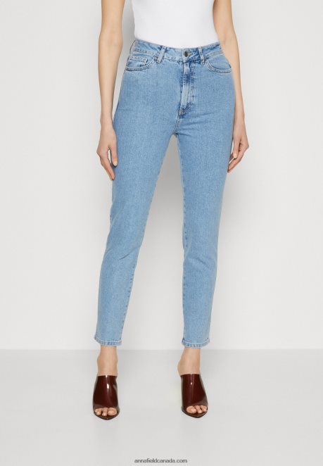 Anna Field Women Slim Fit Jeans Light Blue Denim H42J4Z663
