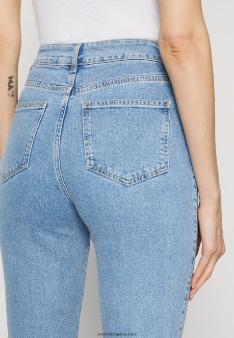 Anna Field Women Slim Fit Jeans Light Blue Denim H42J4Z663