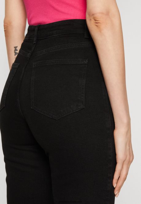 Anna Field Women Straight Leg Jeans Black Denim H42J4Z665