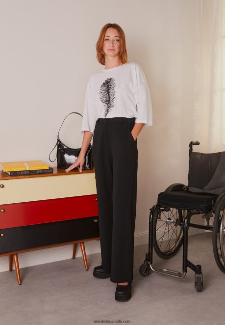 Anna Field Women Trousers Black H42J4Z648