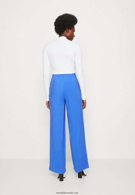 Anna Field Women Trousers Blue H42J4Z607