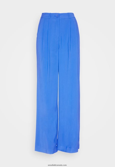 Anna Field Women Trousers Blue H42J4Z607