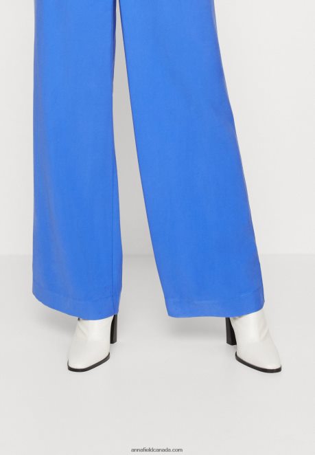 Anna Field Women Trousers Blue H42J4Z607
