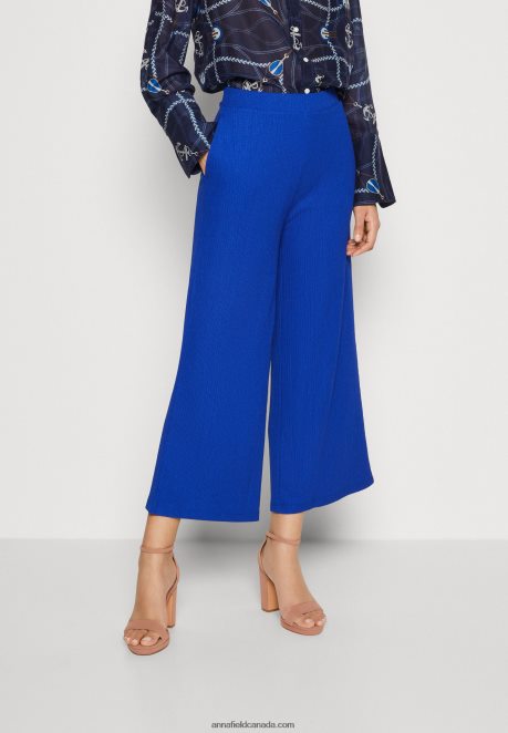 Anna Field Women Trousers Blue H42J4Z641