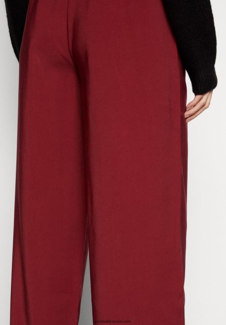 Anna Field Women Trousers Bordeaux H42J4Z606