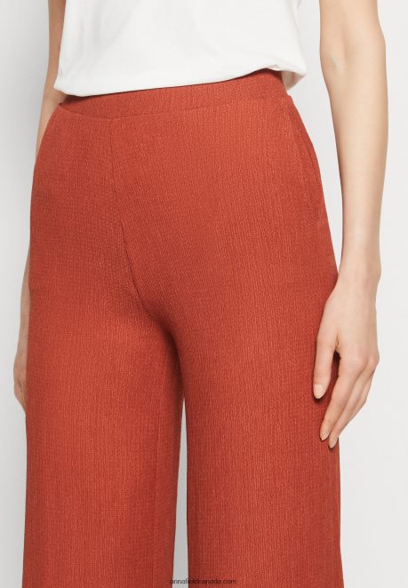 Anna Field Women Trousers Brown H42J4Z637