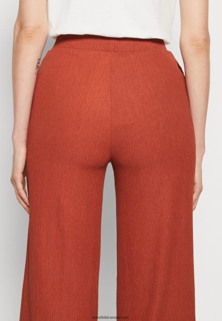 Anna Field Women Trousers Brown H42J4Z637