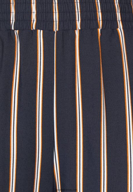 Anna Field Women Trousers Dark Blue/Brown/White H42J4Z636