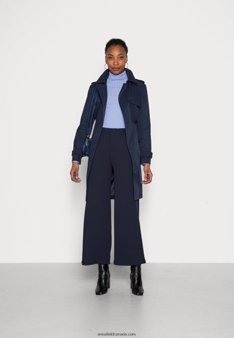 Anna Field Women Trousers Dark Blue H42J4Z614