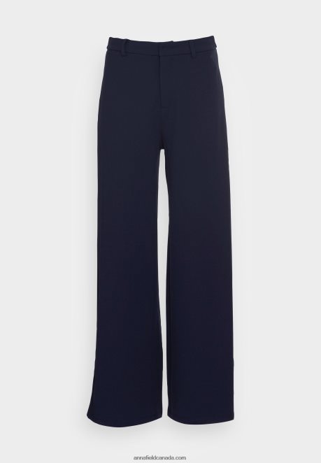 Anna Field Women Trousers Dark Blue H42J4Z614