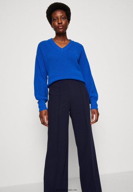 Anna Field Women Trousers Dark Blue H42J4Z617