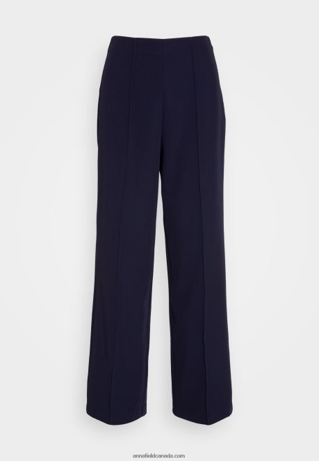 Anna Field Women Trousers Dark Blue H42J4Z617