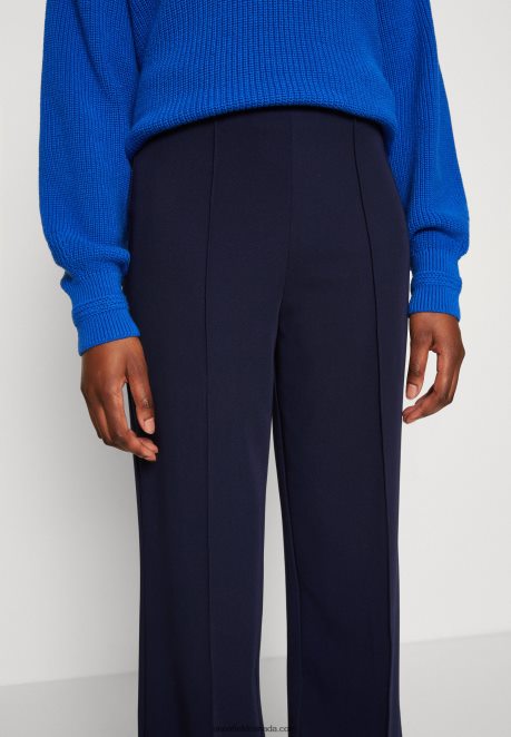 Anna Field Women Trousers Dark Blue H42J4Z617