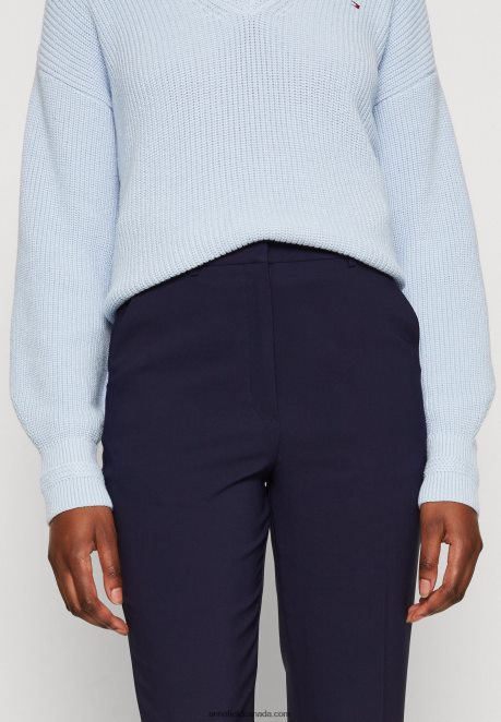 Anna Field Women Trousers Dark Blue H42J4Z626