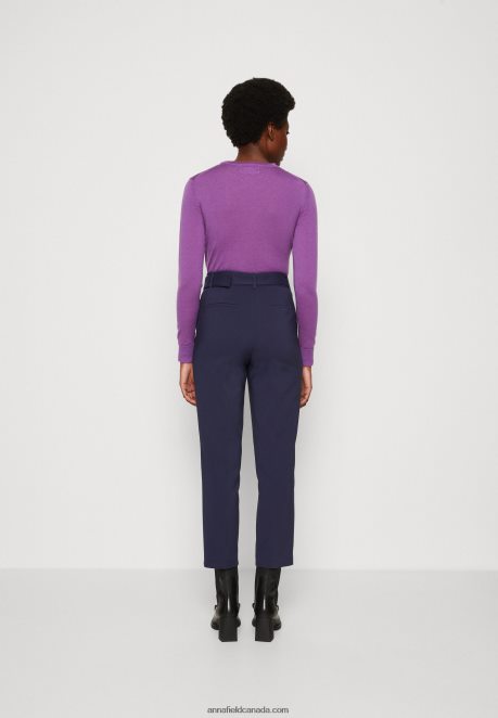 Anna Field Women Trousers Dark Blue H42J4Z629
