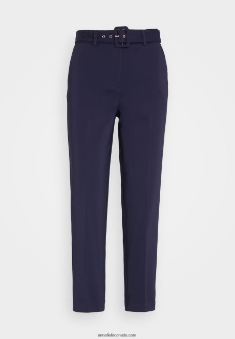 Anna Field Women Trousers Dark Blue H42J4Z629