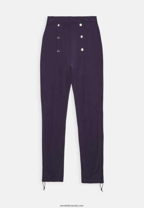 Anna Field Women Trousers Dark Blue H42J4Z643