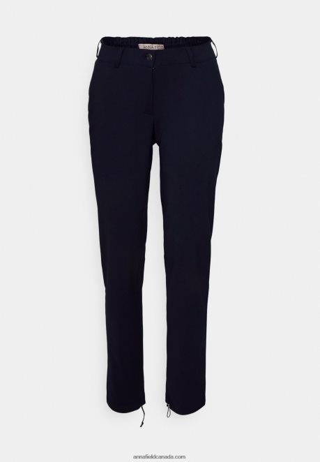 Anna Field Women Trousers Dark Blue H42J4Z647