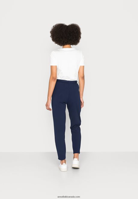 Anna Field Women Trousers Dark Blue H42J4Z649