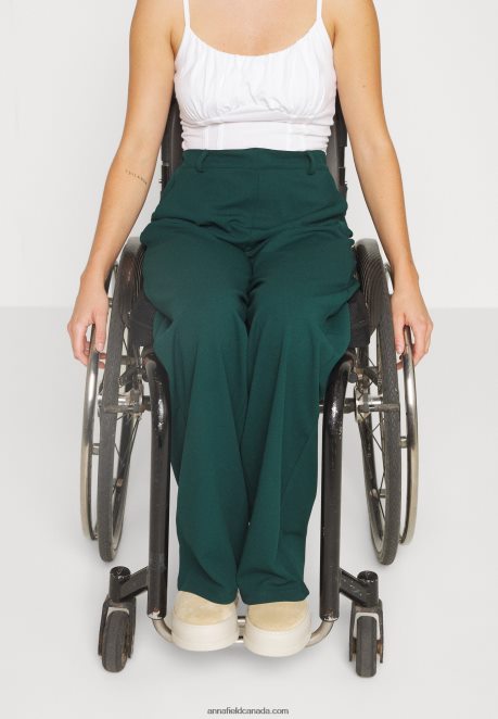 Anna Field Women Trousers Dark Green H42J4Z650
