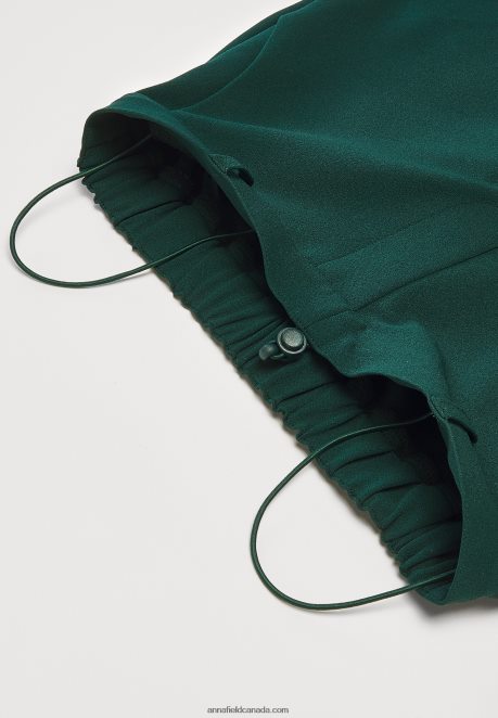 Anna Field Women Trousers Dark Green H42J4Z650