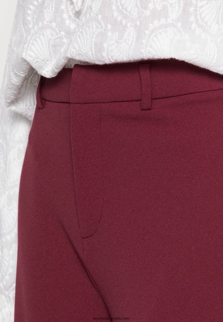 Anna Field Women Trousers Dark Red H42J4Z628