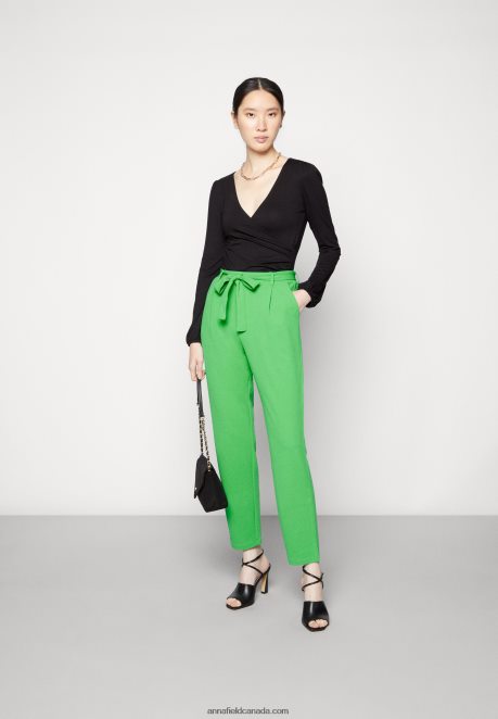 Anna Field Women Trousers Green H42J4Z627