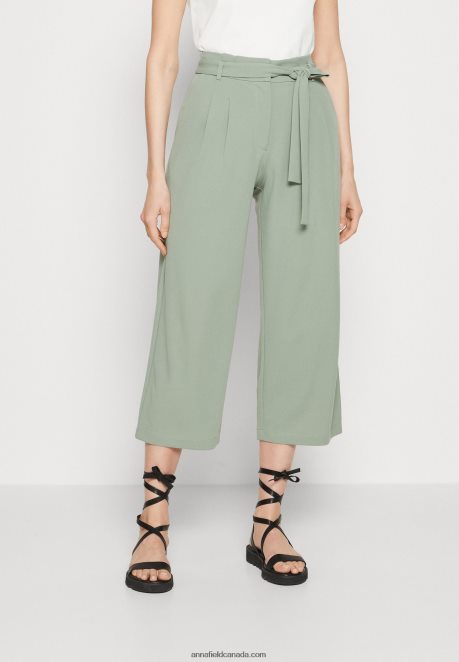 Anna Field Women Trousers Green H42J4Z633