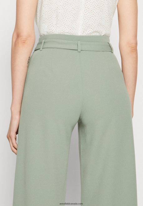 Anna Field Women Trousers Green H42J4Z633