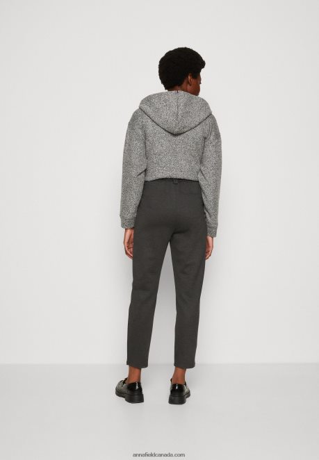 Anna Field Women Trousers Mottled Dark Grey H42J4Z634