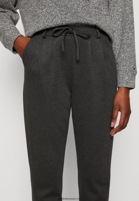 Anna Field Women Trousers Mottled Dark Grey H42J4Z634